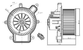 PARTES AIRE ACONDICIONADO 34270 - VENTILADOR HABITACULO PEUGEOT 3008