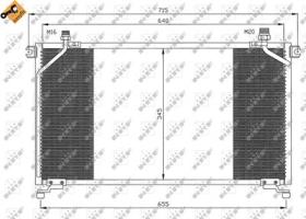 PARTES AIRE ACONDICIONADO 35373 - CONDENSADOR NISSAN TERRANO 2.7D 93-