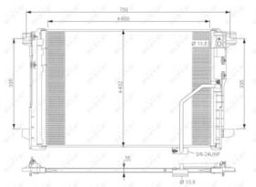 PARTES AIRE ACONDICIONADO 35793 - CONDENSADOR MERCEDES C-SERIES 2.2D