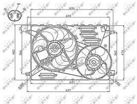 PARTES AIRE ACONDICIONADO 47754 - VENTILADOR VOLVO V60 2.0D 10-0X0X0