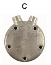 DESPIECE DE COMPRESOR HP-2101 - CULATA C SANDEN V-ROTALOCK, SD508/SD5H14 (5076,9505,6332,951