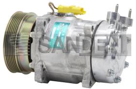 COMPRESORES SD-065 - COMP. SANDEN SD7V16 119MM PLV-6 12V 6OREJ. (1243)