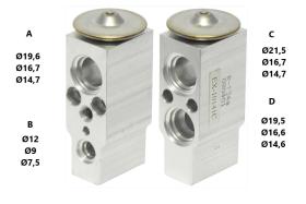 PARTES AIRE ACONDICIONADO VE-003 - VALVULA DE EXPANSION