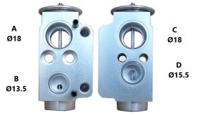 PARTES AIRE ACONDICIONADO VE-005 - VALVULA DE EXPANSION