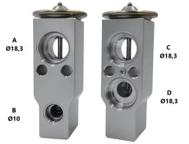 PARTES AIRE ACONDICIONADO VE-008 - VALVULA DE EXPANSION