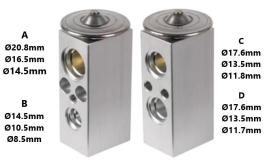 PARTES AIRE ACONDICIONADO VE-010 - VALVULA DE EXPANSION