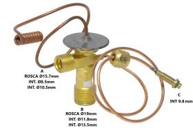 PARTES AIRE ACONDICIONADO VE-011 - VALVULA DE EXPANSION DE ''L''