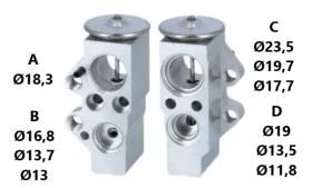 PARTES AIRE ACONDICIONADO VE-015 - VALVULA DE EXPANSION