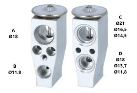 PARTES AIRE ACONDICIONADO VE-016 - VALVULA DE EXPANSION