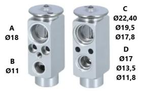 PARTES AIRE ACONDICIONADO VE-025 - VALVULA DE EXPANSION
