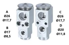 PARTES AIRE ACONDICIONADO VE-033 - VALVULA DE EXPANSION