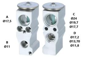 PARTES AIRE ACONDICIONADO VE-036 - VALVULA DE EXPANSION