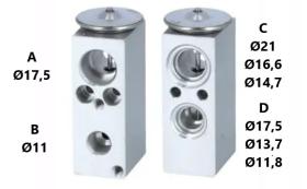 PARTES AIRE ACONDICIONADO VE-040 - VALVULA DE EXPANSION