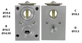 PARTES AIRE ACONDICIONADO VE-041 - VALVULA DE EXPANSION ALFA ROMEO - FIAT -JAGUAR