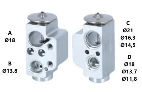 PARTES AIRE ACONDICIONADO VE-043 - VALVULA DE EXPANSION
