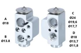 PARTES AIRE ACONDICIONADO VE-043 - VALVULA DE EXPANSION