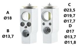 PARTES AIRE ACONDICIONADO VE-060 - VÁLVULA DE EXPANSIÓN