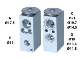 PARTES AIRE ACONDICIONADO VE-067 - VALVULA DE EXPANSION