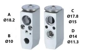 PARTES AIRE ACONDICIONADO VE-068 - VALVULA DE EXPANSION