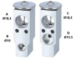 PARTES AIRE ACONDICIONADO VE-070 - VALVULA DE EXPANSION