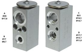 PARTES AIRE ACONDICIONADO VE-075 - VALVULA DE EXPANSION