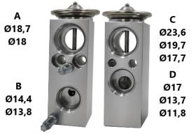 PARTES AIRE ACONDICIONADO VE-076 - VALVULA DE EXPANSION