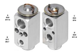 PARTES AIRE ACONDICIONADO VE-079 - VALVULA DE EXPANSION