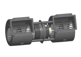 PARTES AIRE ACONDICIONADO TUR-4502 - CENTRIFUGO SPAL DOBLE EJE 24V. (002-B45-02)