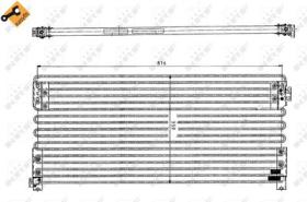 PARTES AIRE ACONDICIONADO 35154 - CONDENSADOR VOLVO TRUCK FH 12 93-845X360X26