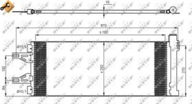 PARTES AIRE ACONDICIONADO 35894 - CONDENSADOR PEUGEOT BOXER 2.0D 06-700X292X16