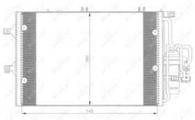 PARTES AIRE ACONDICIONADO 35529 - CONDENSADOR OPEL CORSA 1.7D 01-545X380X16