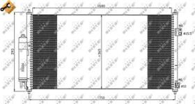 PARTES AIRE ACONDICIONADO 35550 - CONDENSADOR NISSAN X-TRAIL 2.2D 01-680X365X17