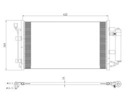 PARTES AIRE ACONDICIONADO 350493 - CONDENSADOR NISSAN LEAF 11-0X0X0
