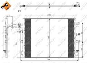 PARTES AIRE ACONDICIONADO 350217 - CONDENSADOR LAND ROVER DISCOVERY 2.7D 05-585X470X16