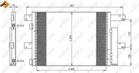 PARTES AIRE ACONDICIONADO 35896 - CONDENSADOR IVECO EUROCARGO TECTOR 00-440X345X17