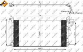PARTES AIRE ACONDICIONADO 35962 - CONDENSADOR HYUNDAI SONATA 2.4 05-667X343X16