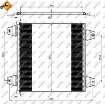 PARTES AIRE ACONDICIONADO 35757 - CONDENSADOR DAF XF 95 02-490X540X16