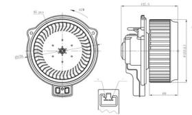 PARTES AIRE ACONDICIONADO 34267 - VENTILADOR HABITACULO HONDA JAZZ 1.4 08-0X0X0