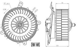 PARTES AIRE ACONDICIONADO 34278 - VENTILADOR HABITACULO MERCEDES S-SERIES 3.2D 99-0X0X0