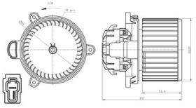 PARTES AIRE ACONDICIONADO 34279 - VENTILADOR HABITACULO HYUNDAI I10 1.0 14-0X0X0