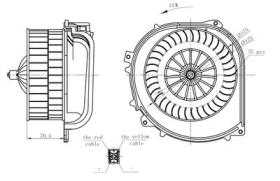 PARTES AIRE ACONDICIONADO 34282 - VENTILADOR HABITACULO MERCEDES S-SERIES 3.2 91-0X0X0