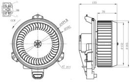 PARTES AIRE ACONDICIONADO 34289 - VENTILADOR HABITACULO LEXUS RX 3.5 09-0X0X0