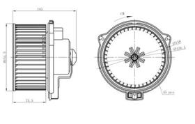 PARTES AIRE ACONDICIONADO 34294 - VENTILADOR HABITACULO MERCEDES ML-SERIES 3.2 98-0X0X0