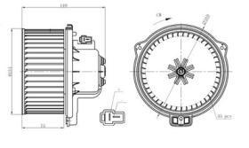 PARTES AIRE ACONDICIONADO 34301 - VENTILADOR HABITACULO VOLVO V40 1.8 96-0X0X0