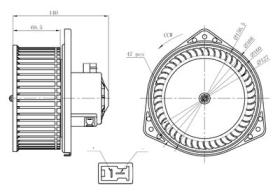 PARTES AIRE ACONDICIONADO 34303 - VENTILADOR HABITACULO NISSAN PATROL 3.0D 98-0X0X0