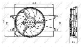 PARTES AIRE ACONDICIONADO 47006 - VENTILADOR FORD FIESTA 1.4D 02-0X0X0