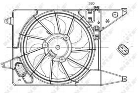 PARTES AIRE ACONDICIONADO 47225 - VENTILADOR DACIA LOGAN 1.6 05-0X0X0