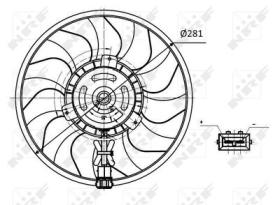PARTES AIRE ACONDICIONADO 47418 - VENTILADOR VW TRANSPORTER 1.9D 91-0X0X0