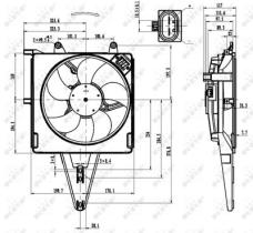 PARTES AIRE ACONDICIONADO 47431 - VENTILADOR FIAT PALIO 1.2 97-0X0X0