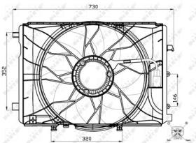 PARTES AIRE ACONDICIONADO 47443 - VENTILADOR MERCEDES A-SERIES 1.6 13-0X0X0
